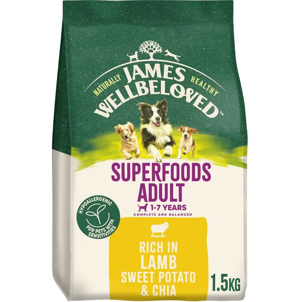 James Wellbeloved Adult Hypoallergenic Superfoods - Lamb with Potato & Chia || James Wellbeloved || view 2
