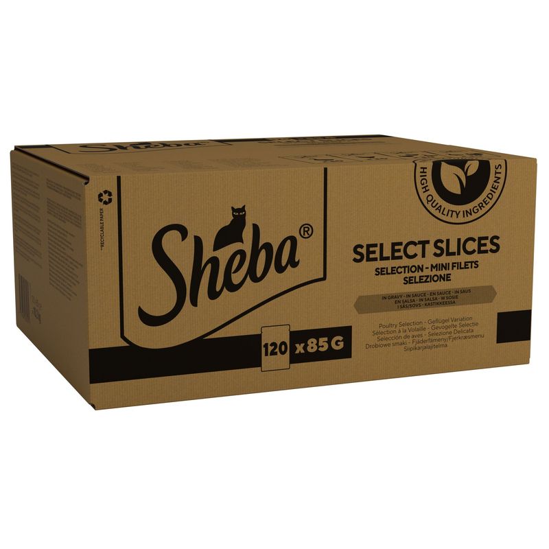 Sheba Pouches Select Slices Mega Pack 120 x 85g || Sheba || view 1