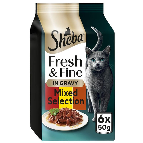Sheba Fresh & Fine in Gravy Mini Pouches 6 x 50g || Sheba || view 16