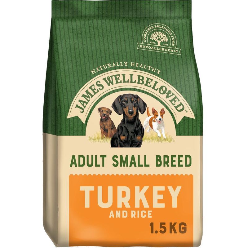 James Wellbeloved Adult Hypoallergenic Small Breed - Turkey & Rice || James Wellbeloved || view 2