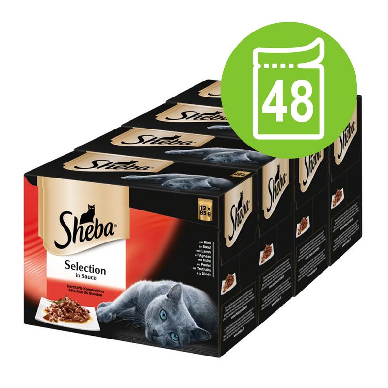 Sheba Pouches Select Slices 48 x 85g || Sheba || view 1