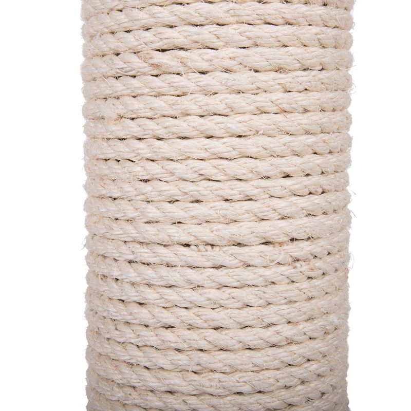 Close-up of light sisal rope, suitable for scratching post repairs or craft projects.