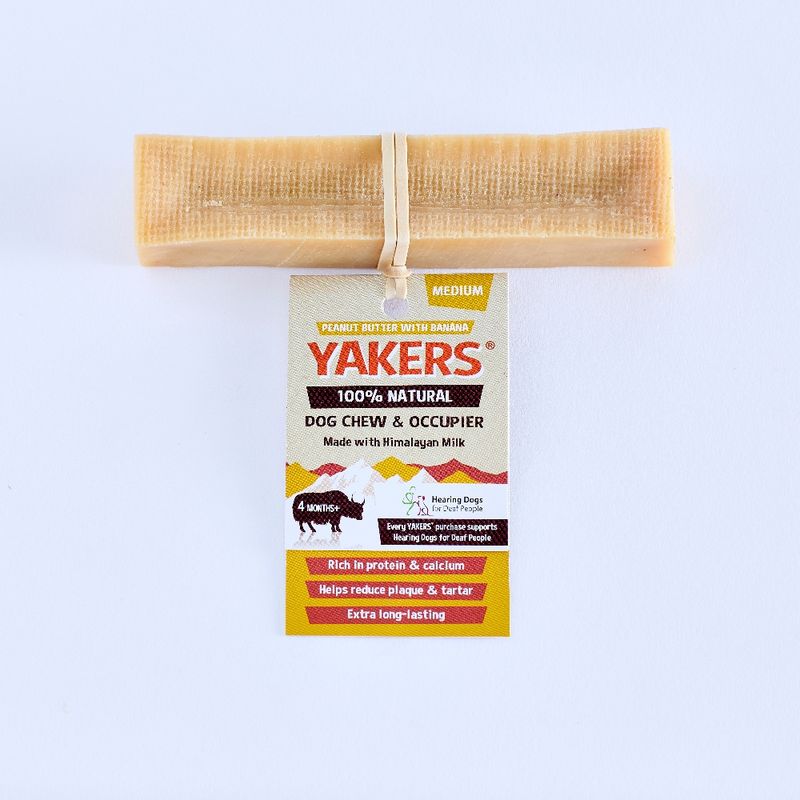 YAKERS Peanut Butter & Banana Dog Chew & Occupier
