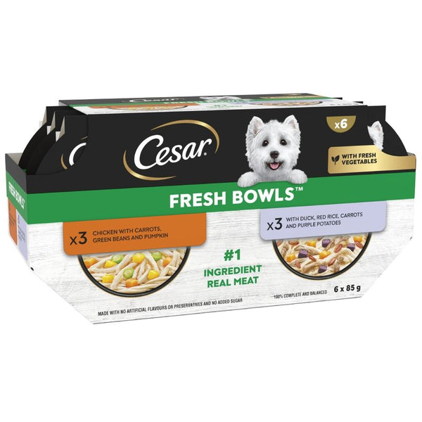Cesar Fresh Bowls in Gravy Mixed Selection 24 x 85g || Cesar || view 3