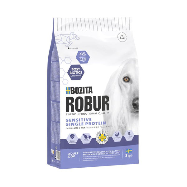 Bozita Robur Sensitive Single Protein Lamb & Rice || Bozita Robur || view 1