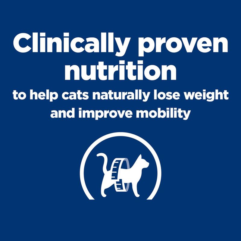 Clinically proven nutrition to help cats naturally lose weight and improve mobility.