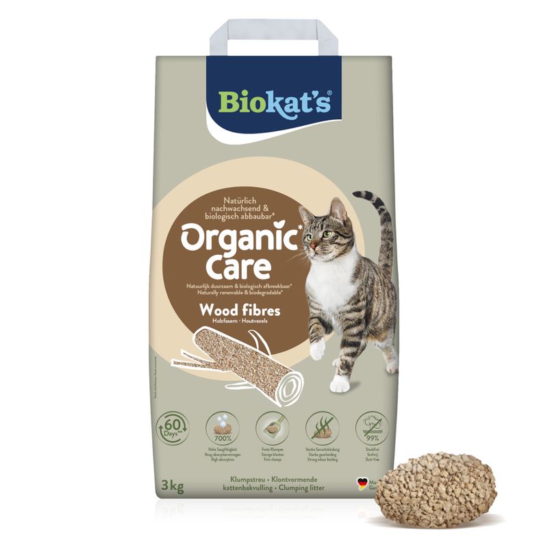 Biokat's Organic Care Wood Fibres Cat Litter