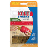KONG Snacks for dogs, size S. Naturally tasty with real bacon flavour. Fill to extend playtime. Net weight: 198g.