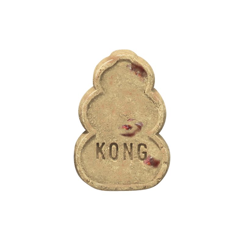 KONG-shaped snack with visible red fillings, suitable for KONG toys.