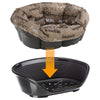 Ferplast Siesta Deluxe Dog Basket - Black || ferplast || view 6