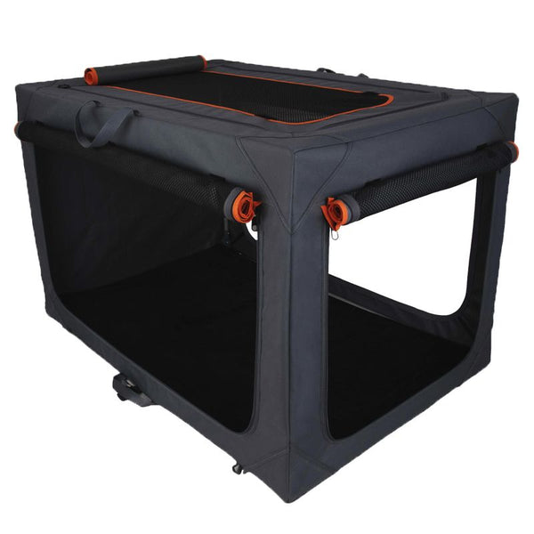 Deluxe Aluminium Folding Nylon Crate || zooplus Exclusive || view 1