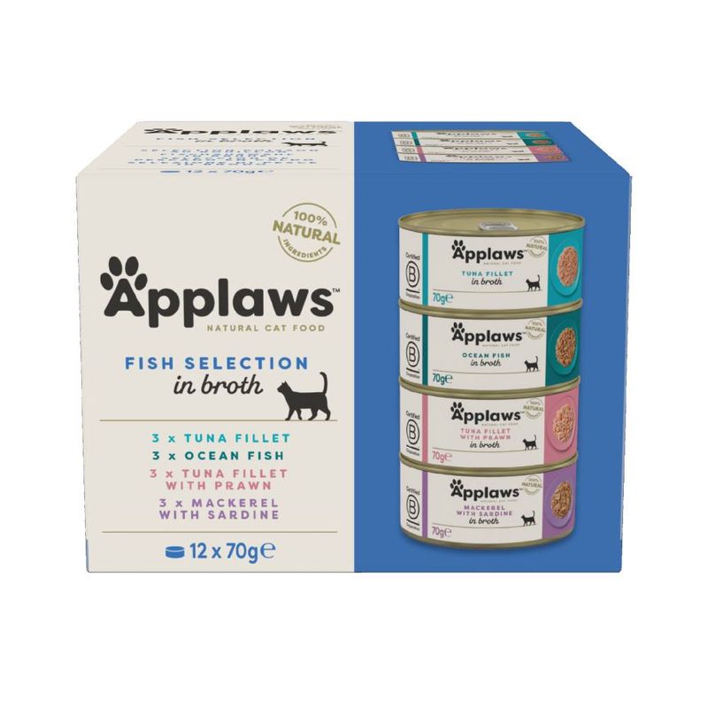 Applaws Adult Cat Cans Tuna/Fish in Broth 70g || undefined || view 6