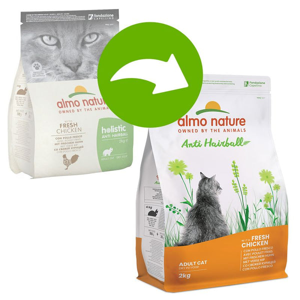 Almo Nature Holistic Anti Hairball Chicken & Rice Kibble for Cats || Almo Nature Holistic || view 1