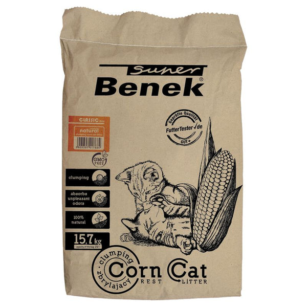 Super Benek Corn Cat Litter + 45g Rosie's Farm Cat Snack Free! * || undefined || view 5