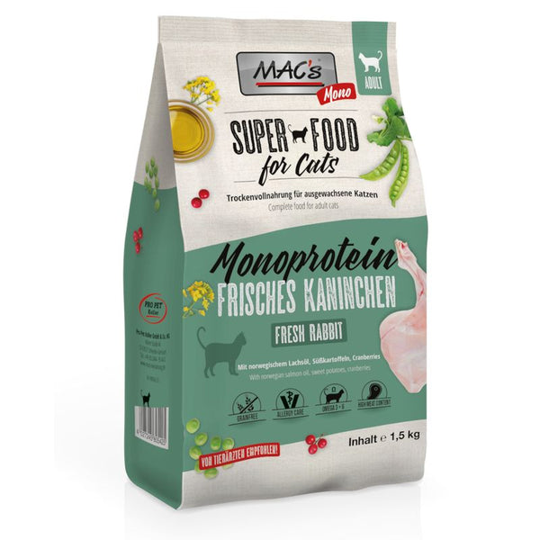 MAC's Superfood for Cats Adult Monoprotein Rabbit || MAC's || view 1