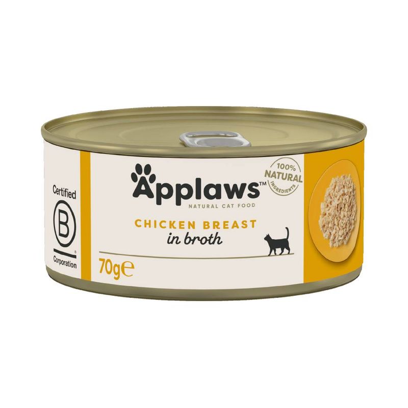 Applaws Adult Cat Cans Chicken in Broth 70g || undefined || view 5