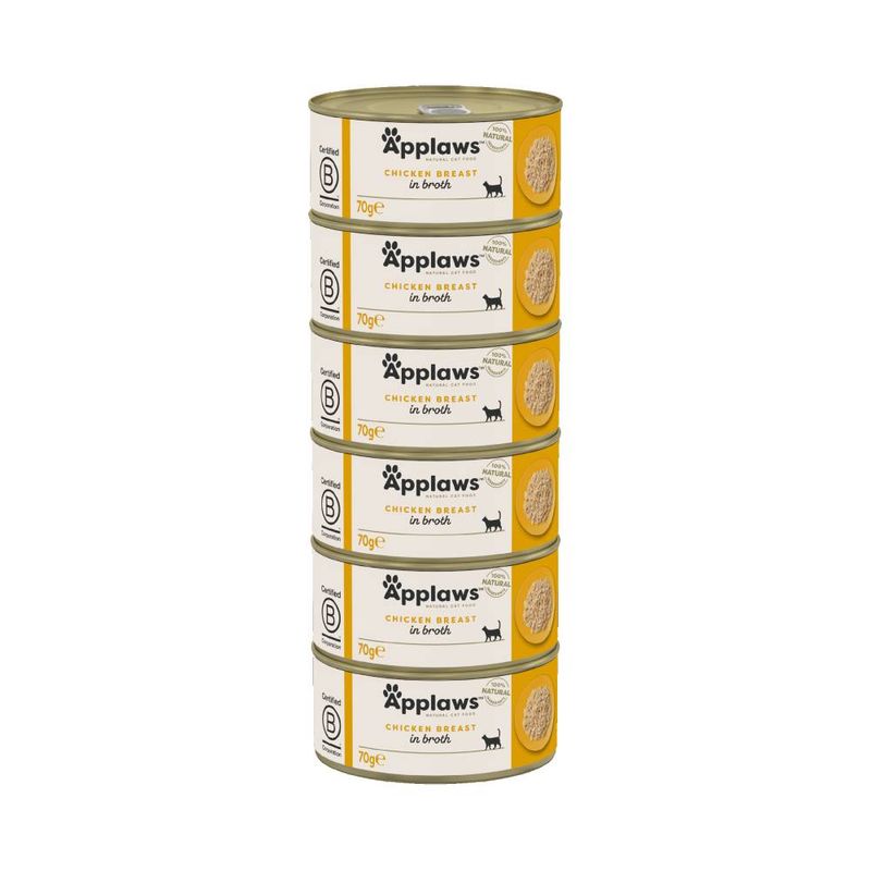 Applaws Adult Cat Cans Chicken in Broth 70g || undefined || view 6