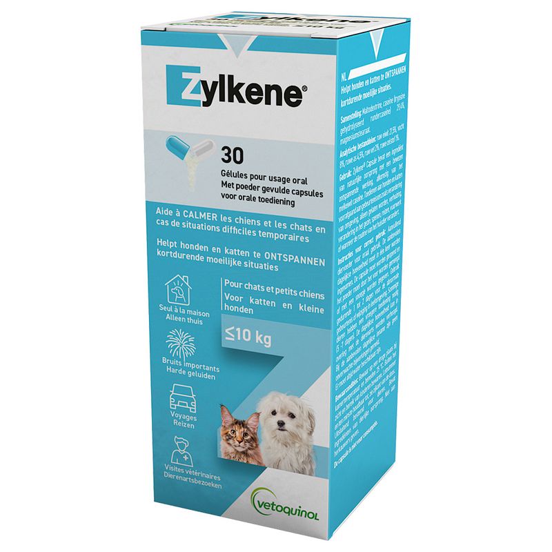 Zylkene Capsules 75mg for Small Dogs or Cats <10kg || Vetoquinol || view 1