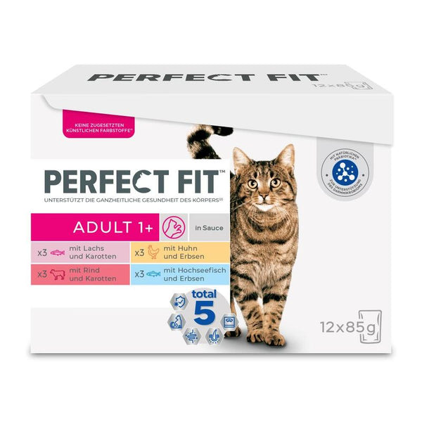 Perfect Fit Adult 1+ Pouches – Meat & Fish in Sauce || undefined || view 1