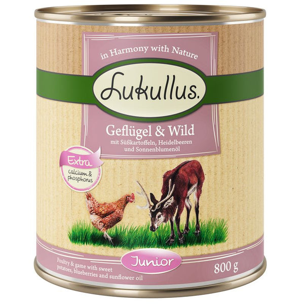 6 x 800g Lukullus Wet Dog Food - 5 + 1 Free! * || Lukullus || view 9