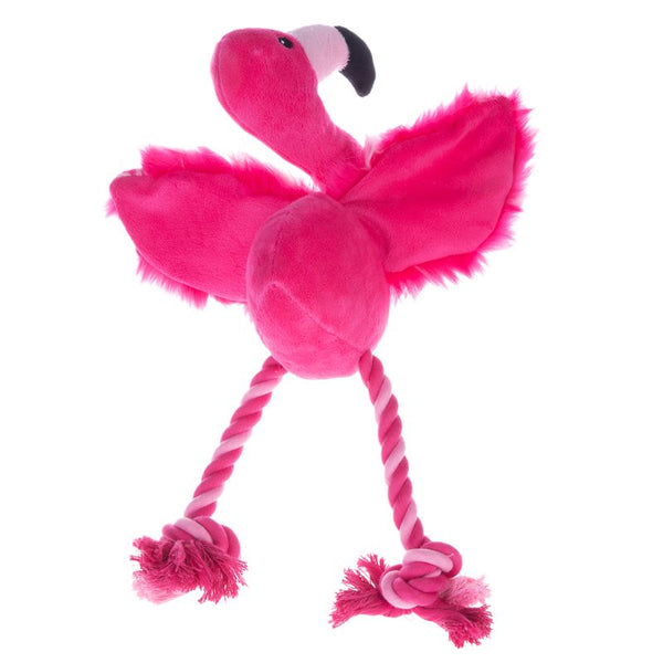 Flamingo Dog Toy with Rope || zooplus Exclusive || view 4