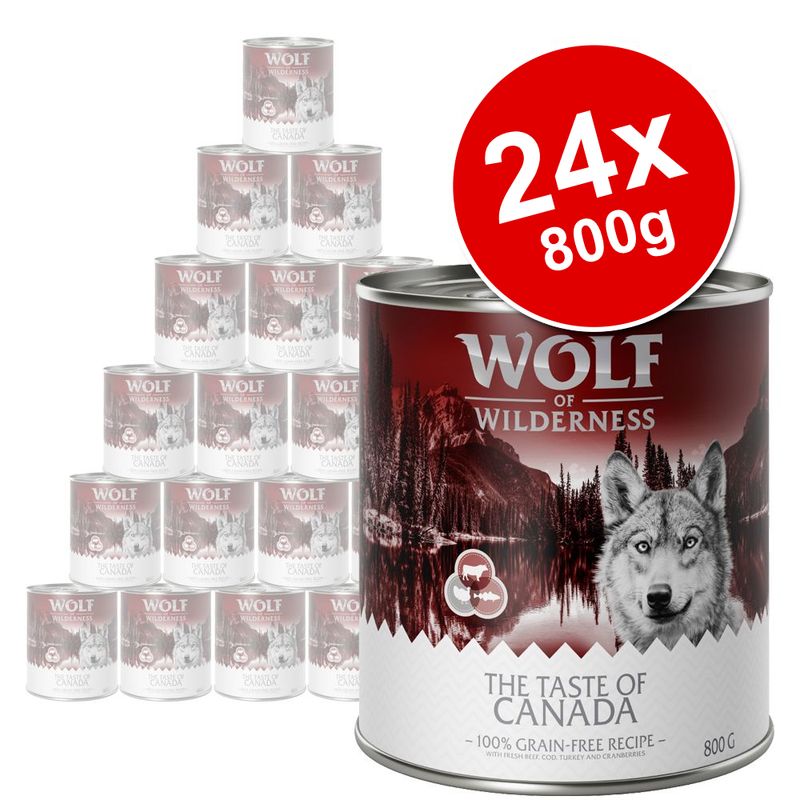 Wolf of Wilderness "The Taste of" Saver Pack 24 x 800g || Wolf of Wilderness || view 1