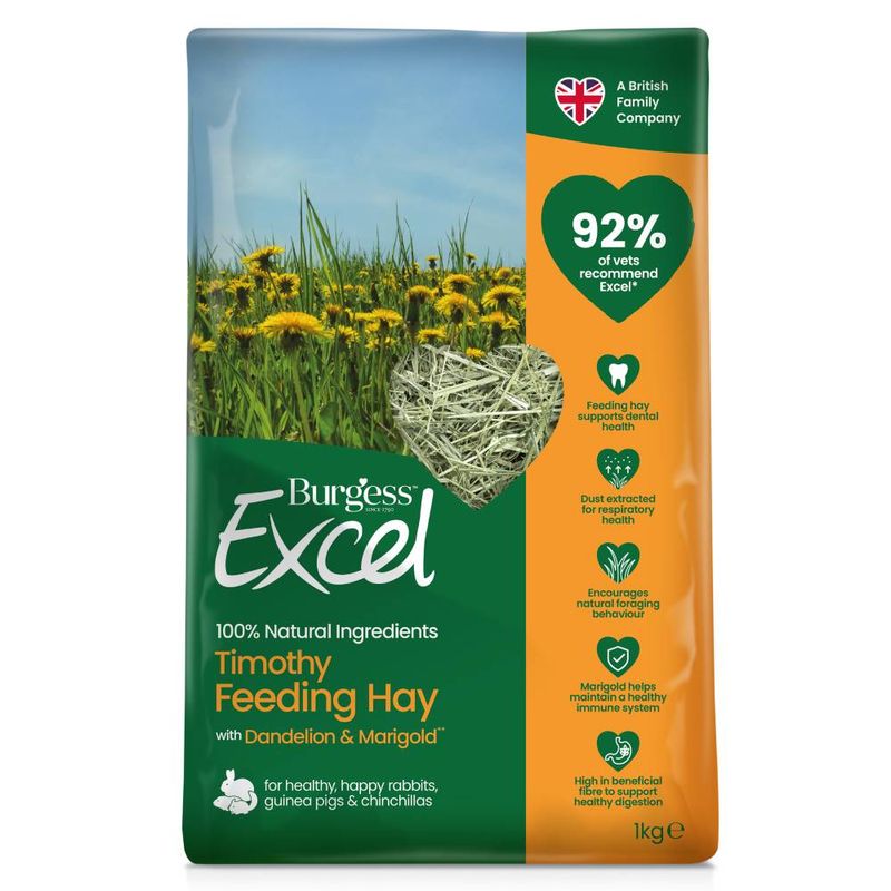 Burgess Excel Feeding Hay with Dandelion & Marigold || undefined || view 1
