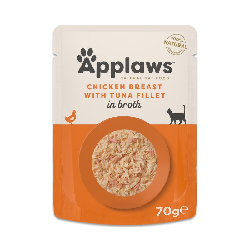 Applaws Adult Cat Pouches in Broth 12 x 70g || undefined || view 19