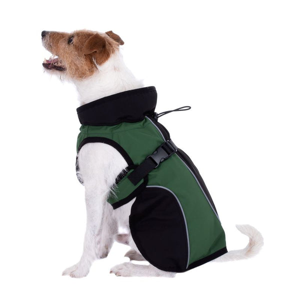 Soft Shell Dog Coat - Green || zooplus Exclusive || view 3