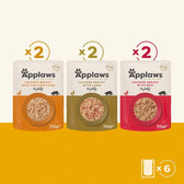Applaws Adult Mixed Pack Cat Pouches in Jelly Saver Pack 48 x 70g