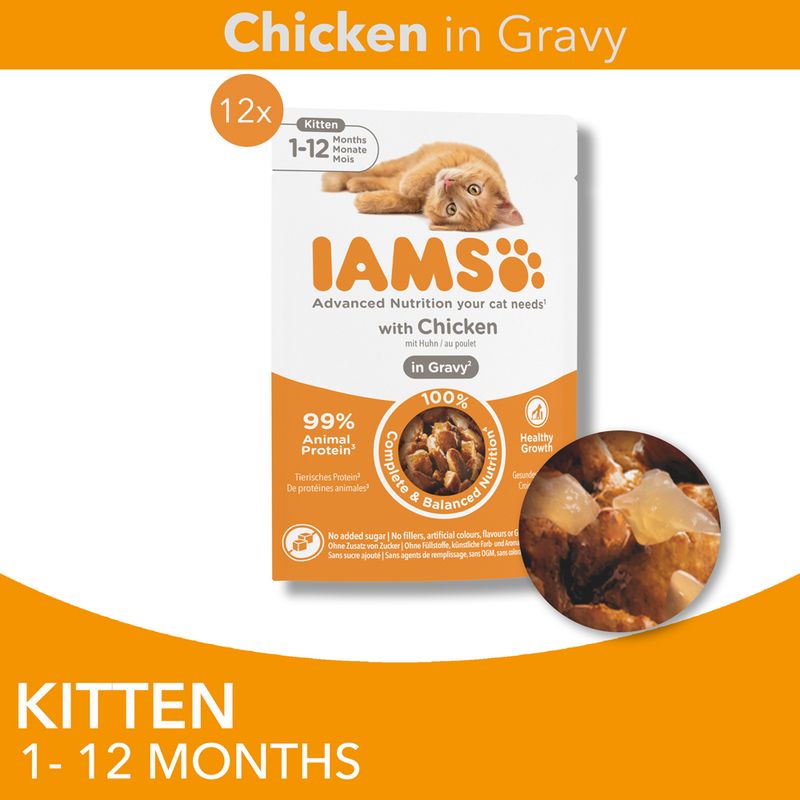 IAMS Advanced Nutrition Kitten Chicken in Sauce || undefined || view 3