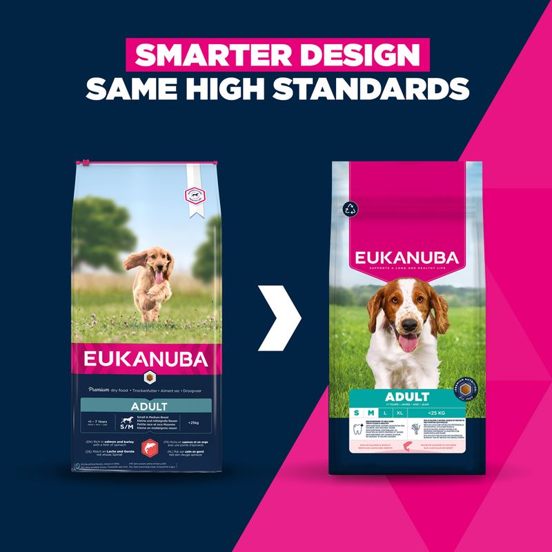 Eukanuba Premium Nutrition Adult Small & Medium Breed Salmon