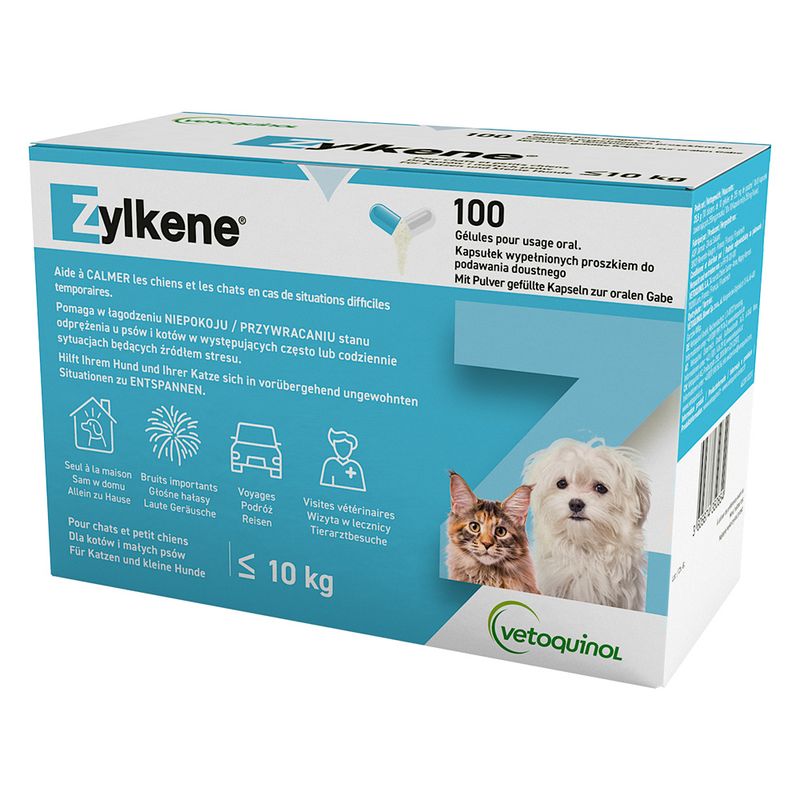Zylkene Capsules 75mg for Small Dogs or Cats <10kg || Vetoquinol || view 2