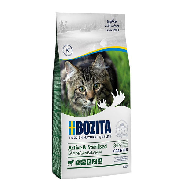 Bozita Grain Free Active & Sterilised Dry Cat Food - Lamb || Bozita || view 2