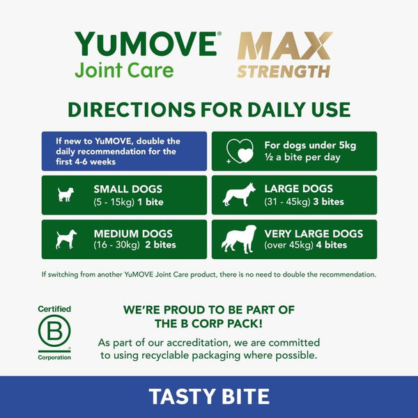YuMOVE Joint Care Daily Bites for Senior Dogs Max Strength || YuMOVE || view 5