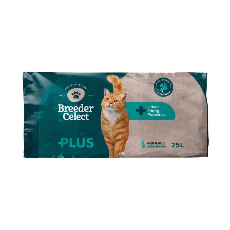 Breeder Celect Plus 25L with odour eating probiotics, natural protection from bad odours, made in the United Kingdom.