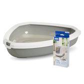 Savic Rincon Corner Litter Tray with Border
