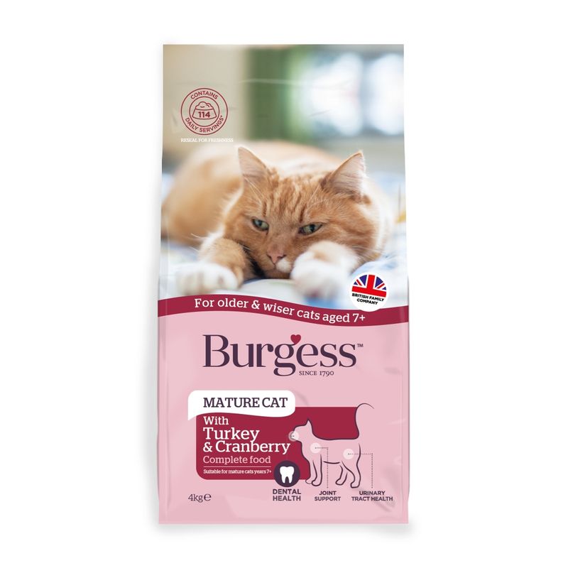 Burgess Mature Cat with Turkey & Cranberry || Burgess || view 3