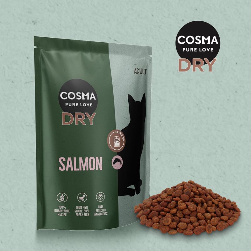 Cosma Extruded Salmon Dry Food || Cosma || view 1