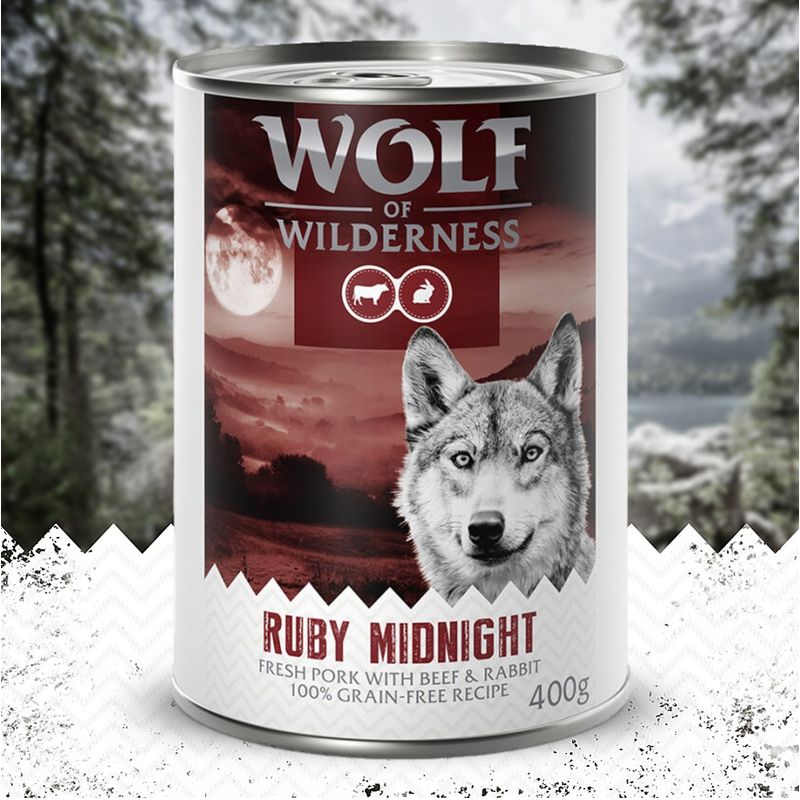 Wolf of Wilderness Adult 6 x 400g - "Red Meat" || Wolf of Wilderness || view 1