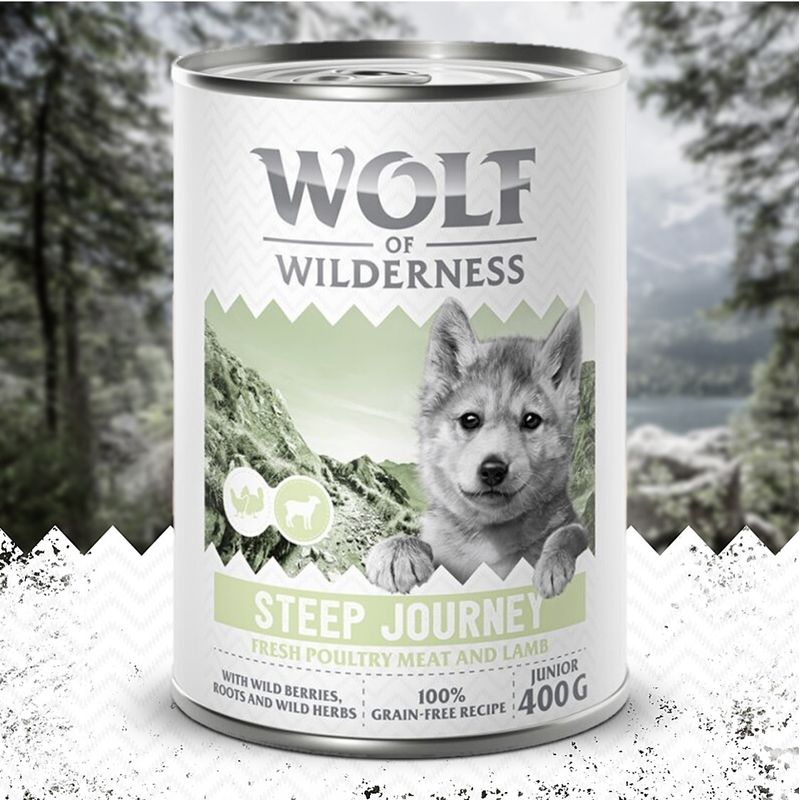 Wolf of Wilderness Junior "Expedition" 6 x 400g || Wolf of Wilderness || view 1