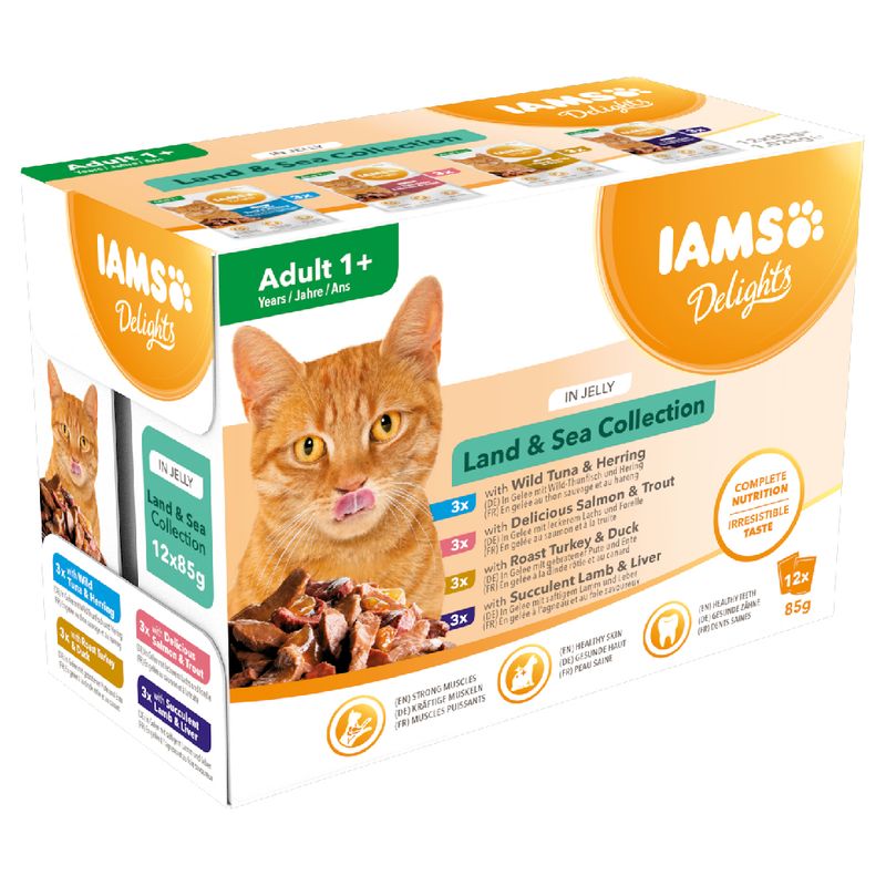 IAMS Delights Adult - Land & Sea Collection Mega Pack 48 x 85g || undefined || view 5