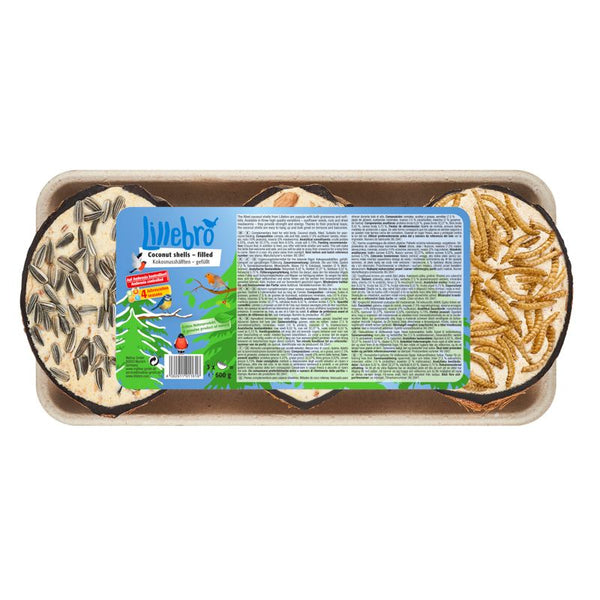 Lillebro Coconut Shells with Bird Food || undefined || view 2