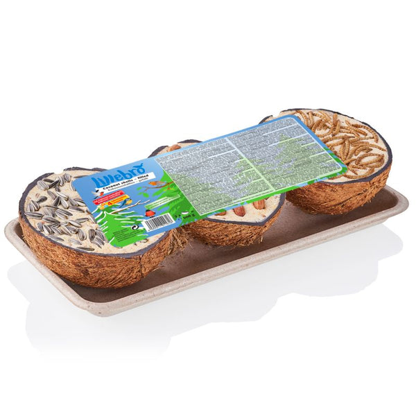 Lillebro Coconut Shells with Bird Food || undefined || view 1