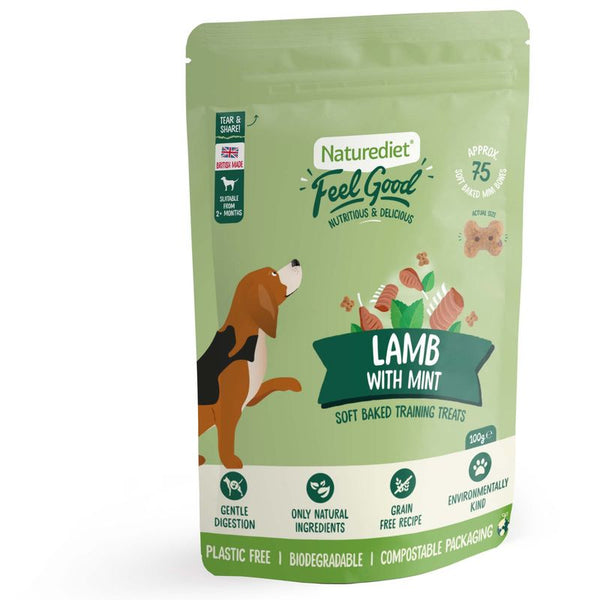 Naturediet Feel Good Soft Baked Training Treats - Lamb with Mint || Naturediet || view 3
