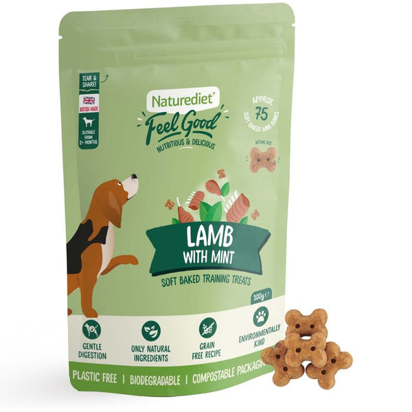 Naturediet Feel Good Soft Baked Training Treats - Lamb with Mint || Naturediet || view 4