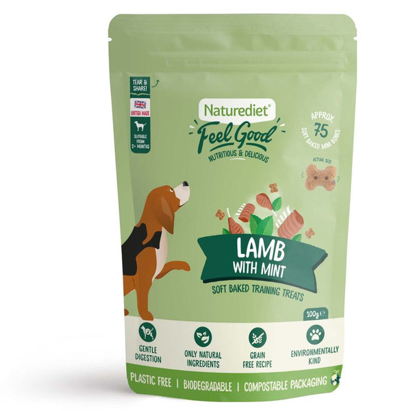 Naturediet Feel Good Soft Baked Training Treats - Lamb with Mint || Naturediet || view 1