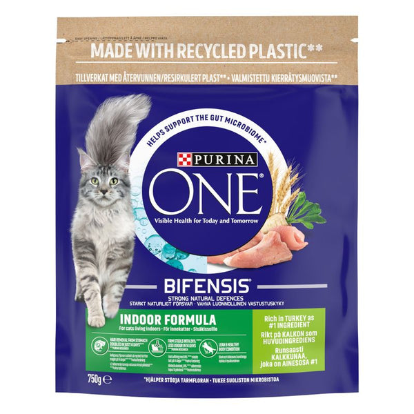 PURINA ONE Indoor Formula Turkey & Whole Grains Dry Cat Food || Purina One || view 3