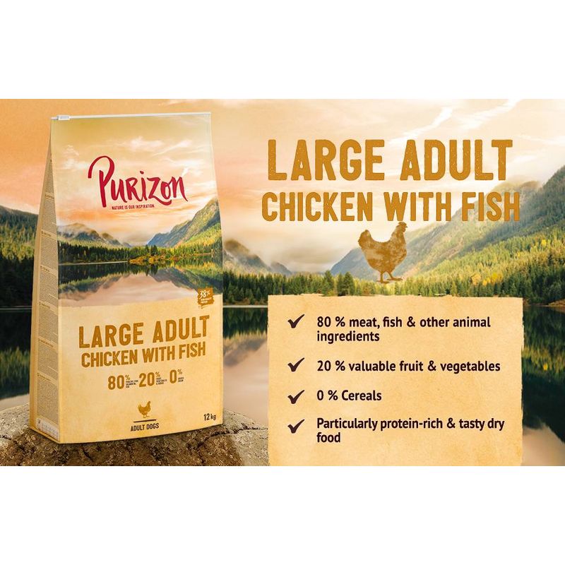 Purizon Original Large Breed Dog – Grain-Free Chicken & Fish || Purizon || view 3