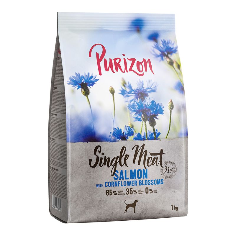 Purizon Single Meat Adult Dog - Grain-Free Salmon with Cornflower Blossoms || Purizon || view 11